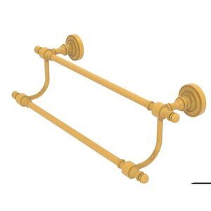 NEW Allied Brass Retro Dot Collection 30 In Double Towel Bar Spanish Gold